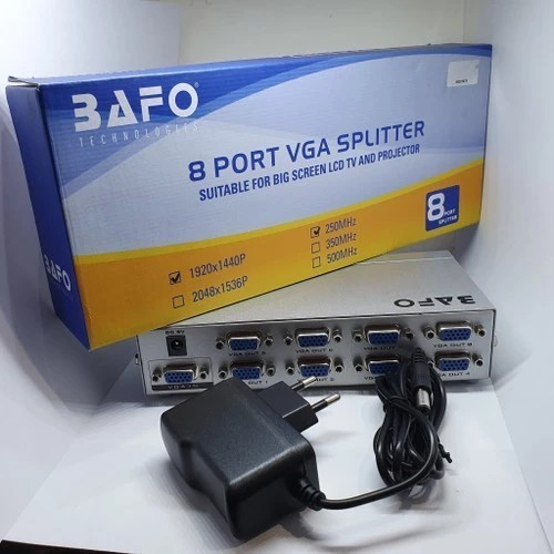 BAFO VGA or HDMI SPLITTER [2 Port, 4 Port, 8 Port]