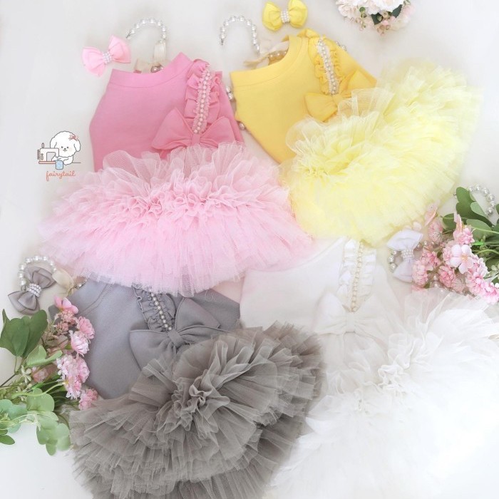 FluffyTail Tiffany Dress Pet Clothes Korean Style