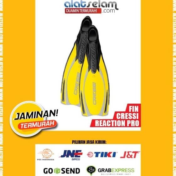 Kaki Katak/Fin Diving/Fin Snorkeling Cressi Reaction Pro-YELLOW