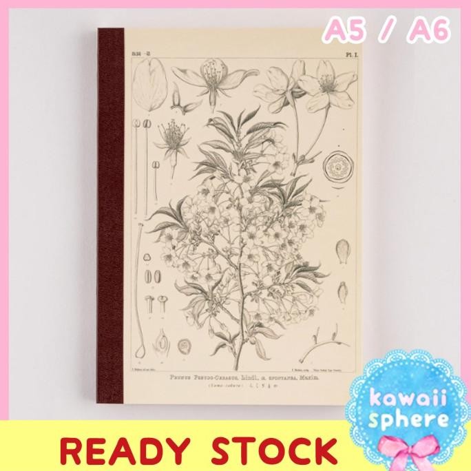 

Hobonichi Plain Notebook A5 / A6 | Yamazakura by Tomitaro Makino Ready