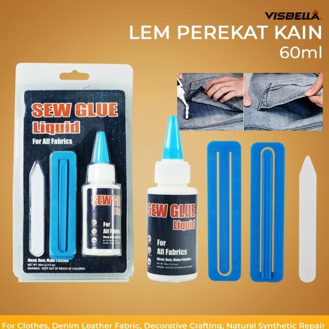 

Promo Cairan Liquid Lem Perekat Kain Kulit Sew Glue 60ml - VS255 - A_S COD