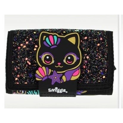 Smiggle Backpack Attach Hey Black Cat