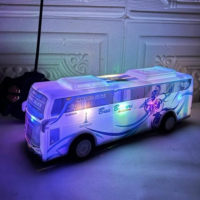 TERBARU RC BUS BASURI TELOLET MAINAN BIS BASURI TRAVEL PERJALANAN BUNYI TELOLET REMOTE CONTROL 