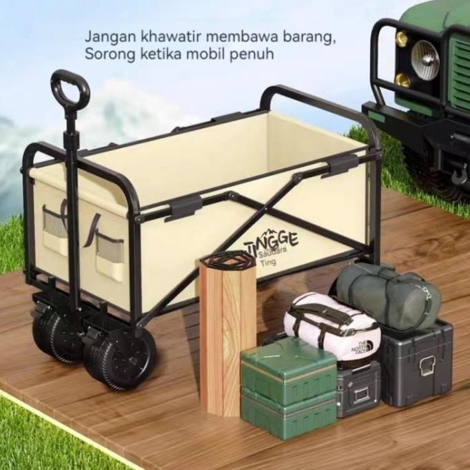 Troli Barang Troli Camping Troli Lipat Keranjang