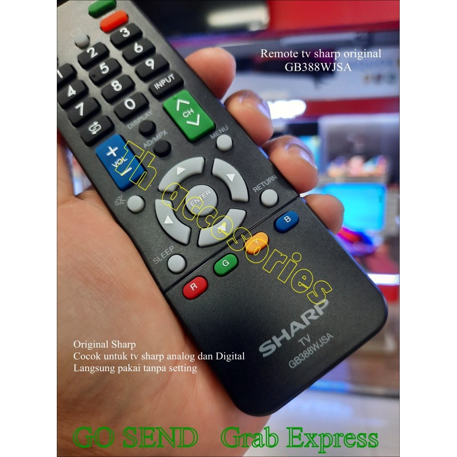 Remote Tv Sharp Analog Dan Digital Tv Original Gb388Wjsa