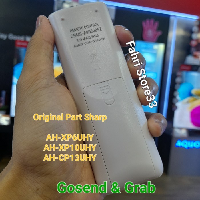 Remote Ac Sharp Plasmacluster Inverter Original 100% Crmc-A996Jbez