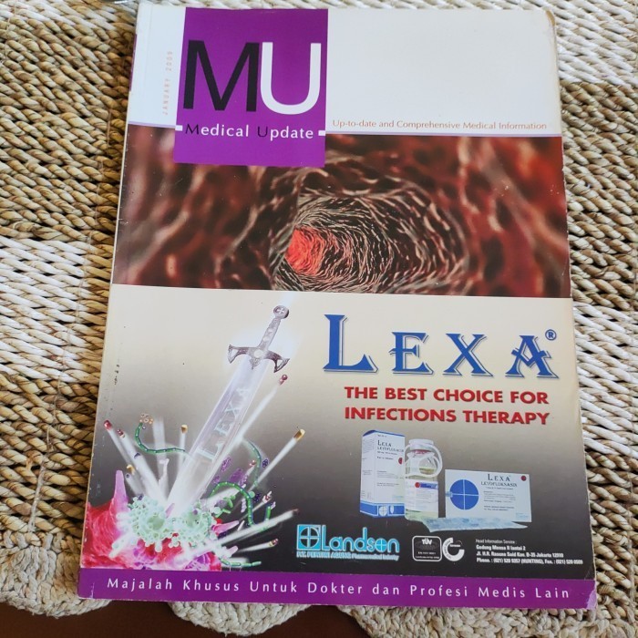Buku Majalah LEXA The Best Choice For Infection Therapy - Medical Update Original Preloved