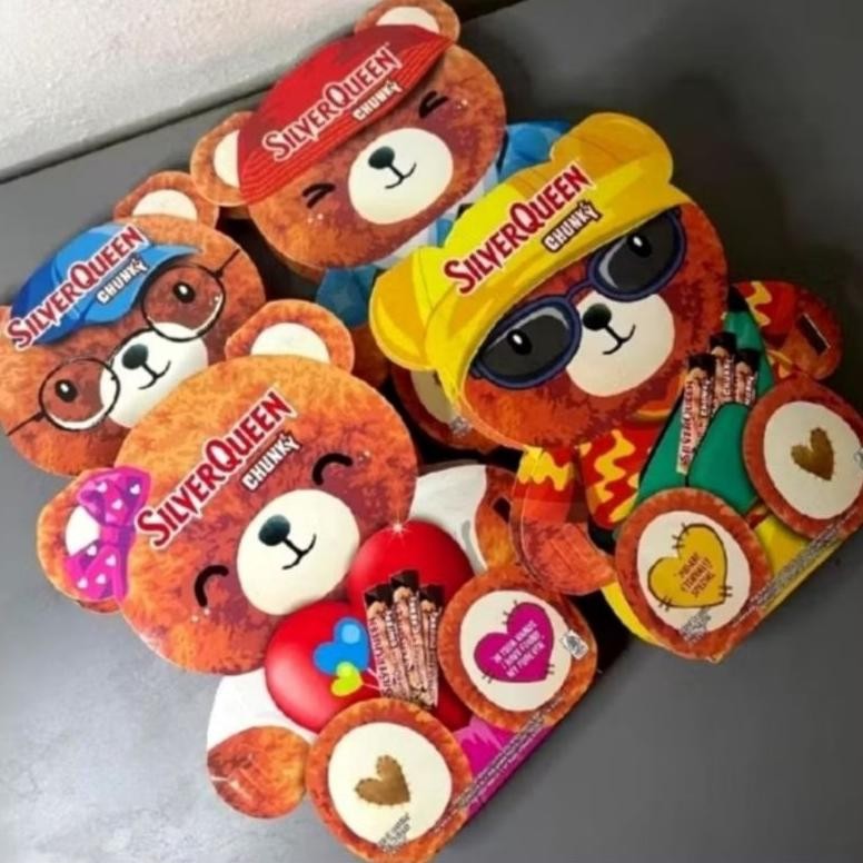 

CR - Silverqueen Chungky Bar Bear Beruang 26 gr 1 box isi 5 bear special valentine TERLARIS