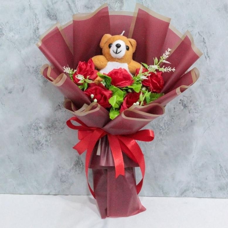 CR - RAINBOW FLORIST BUKET BONEKA | BUKET BUNGA | BUKET BUNGA BONEKA | BUKET BONEKA ULANG TAHUN | BU