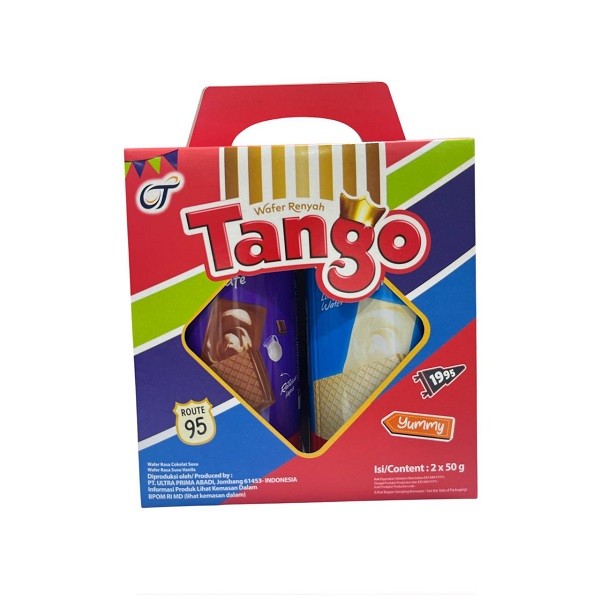 

TANGO WAFER DUO VANILLA & MILKY CHOCO GIFTPACK 2 X 50 GR