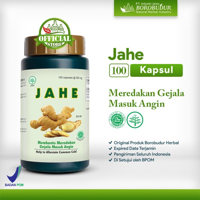 

FREE ONGKIR Jahe 100 Kapsul - Meredakan Demam Dan Meringankan (Dari Ekstrak Jahe)