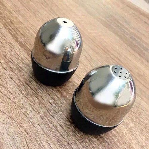 

TERMURAH Tanica Salt & Pepper Set/ tempat garam & lada Stainless isi 2 Pcs