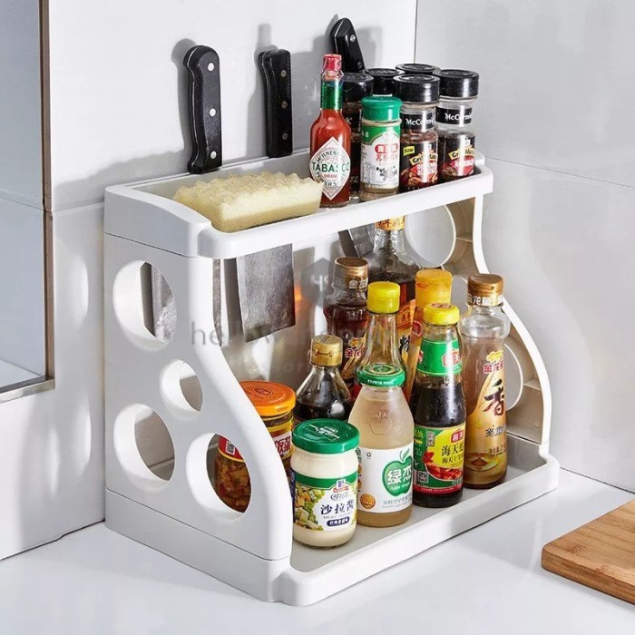

BIG SALE RAK BUMBU DAPUR 2 TINGKAT SERBAGUNA