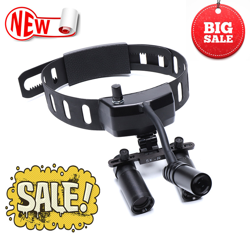 5X Dental Magnifiers Surgical Binocular Loupe with Headband