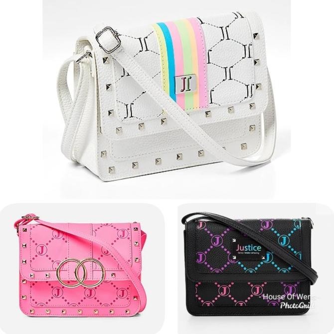 JUSTICE SIGNATURE CROSSBODY BAG - TAS SLEMPANG JUSTICE