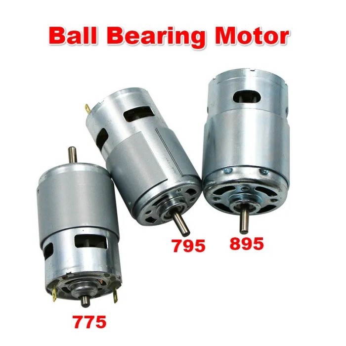 DC12V MOTOR 775 795 895 DOUBLE BALL BEARING 6000-12000RPM LARGE
