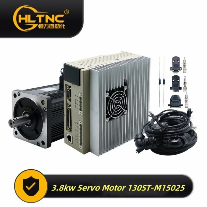 3.8KW 130 SERVO MOTOR 15N.M 2143OZIN MAX 30N.M 220V 2500RPM SERVO