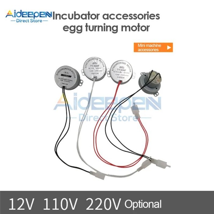 2.5-3 R MIN AUTOMATIC INCUBATOR MOTOR TY-50AF AC 110V 220V 12V 50