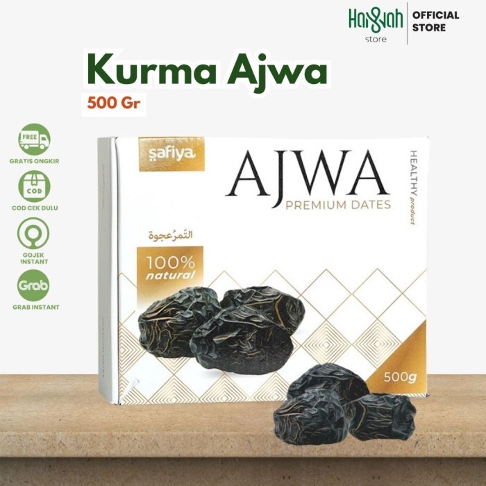 

Cuci Gudang Kurma Ajwa Madinah 500Gr / Kurma Nabi / Premium Dates Original