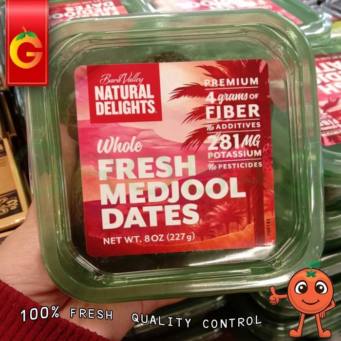 

Ready Stock Kurma Medjool Dates Natural Delight 227 Gram