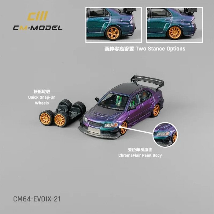 CM Model Mitsubishi Lancer Evo IX Widebody Chameleon Diecast