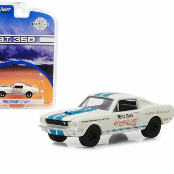 1/64 GREENLIGHT 1965 SHELBY GT350 FORD MUSTANG REYNOLDS DIECAST MOBIL
