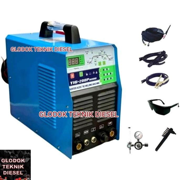 Promo Mesin Las Trafo Las Argon Aluminium TIG 200 AC/DC ACDC Tig200 AC DC COD