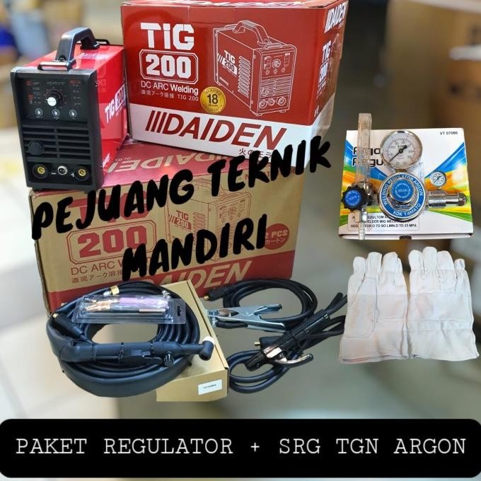 Promo MESIN LAS ARGON DAIDEN TIG 200 PULSE / TRAFO LAS ARGON DAIDEN TIGI 200 COD