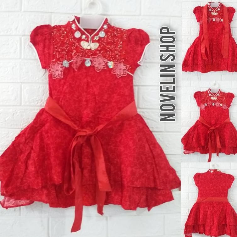 CR - GAUN PESTA ANAK PEREMPUAN FASHION IMPORT BAJU IMLEK 1-12 TAHUN TERLARIS