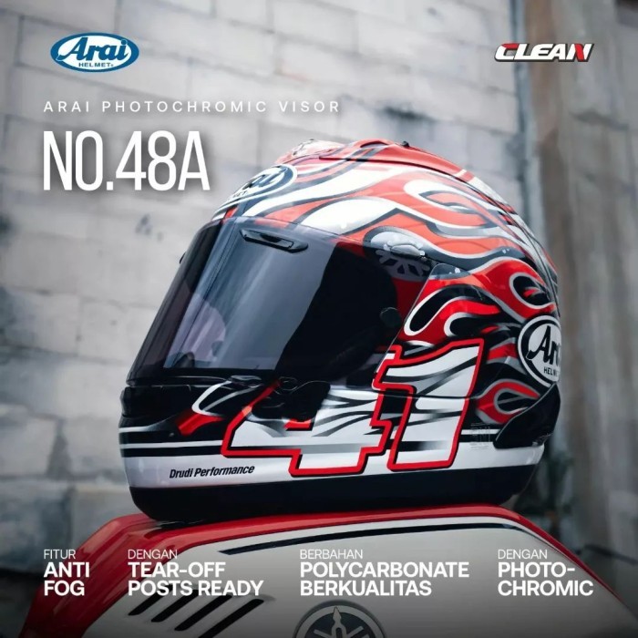 GMA Flat Visor PHOTOCHROMIC Arai RX7X Astro GX VAS-V Aftermarket