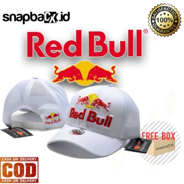Topi Snapback Trucker Red Bull Premium Import