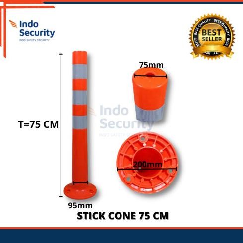 STICK CONE KARET SAFETY CONE 75 CM