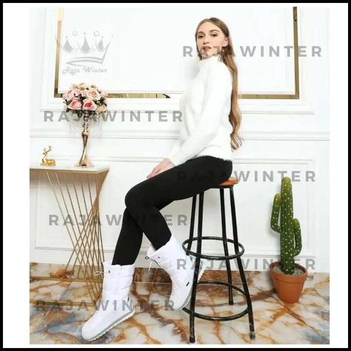 terbaru import sweater turtleneck wanita bulu halus winter musim dingin promo