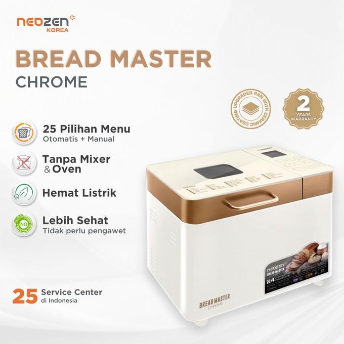 Neozen Bread Master Chrome / Mesin Pembuat Roti Otomatis