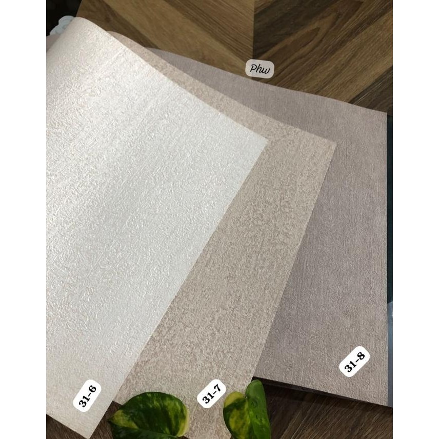 

SALE! WALLPAPER DINDING KOREA POLOS SERAT KULIT JERUK HALUS ANDO