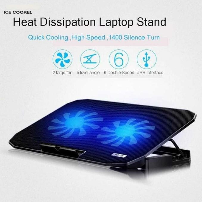 Taffware Cooling Pad Laptop / Kipas Pendingin Macbook Notebook