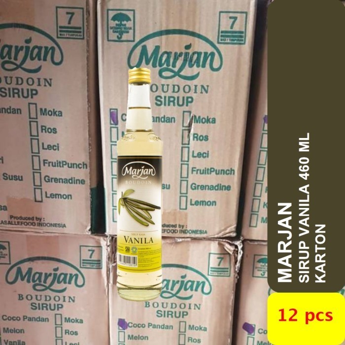 

MARJAN Vanilla per Karton isi 12 botol