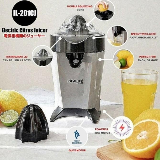 

SALE! IDEALIFE IL-201CJ - ELECTRIC CITRUS JUICER - PEMERAS JERUK LISTRIK