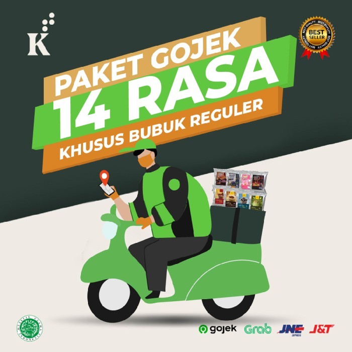 

paket gojek 14 rasa khusus untuk bubuk reguler