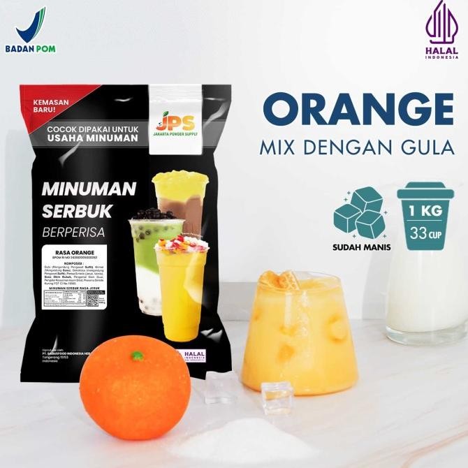 

SALE! BUBUK MINUMAN ORANGE/JERUK MIX POWDER INSTAN JPS GULA