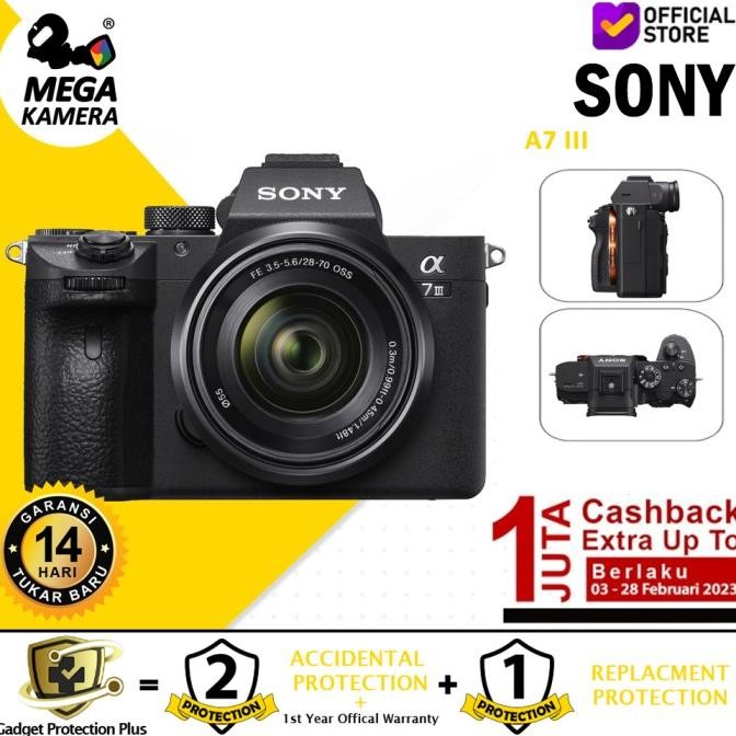 Mirrorless Sony Alpha 7Iii Kit 28-70Mm Mark3 Camera A7Iii Fulframe