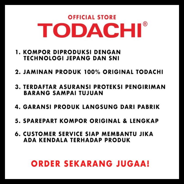 terbaru  kompor gas todachi 2 tungku type t-2000 elg ready