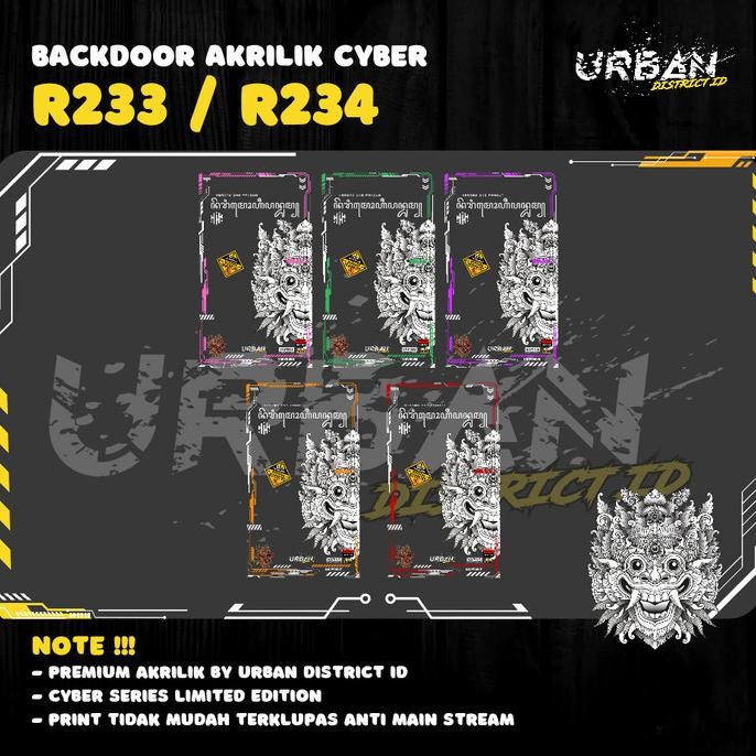 promo urban cyber panel backdoor r234 & r233 barong universal