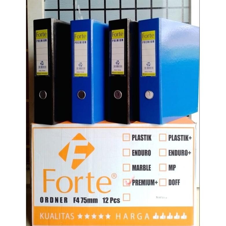 

ZOE MAP DOKUMEN ODNER FORTE PREUM F4 75 MM ( DUS 12 PCS )