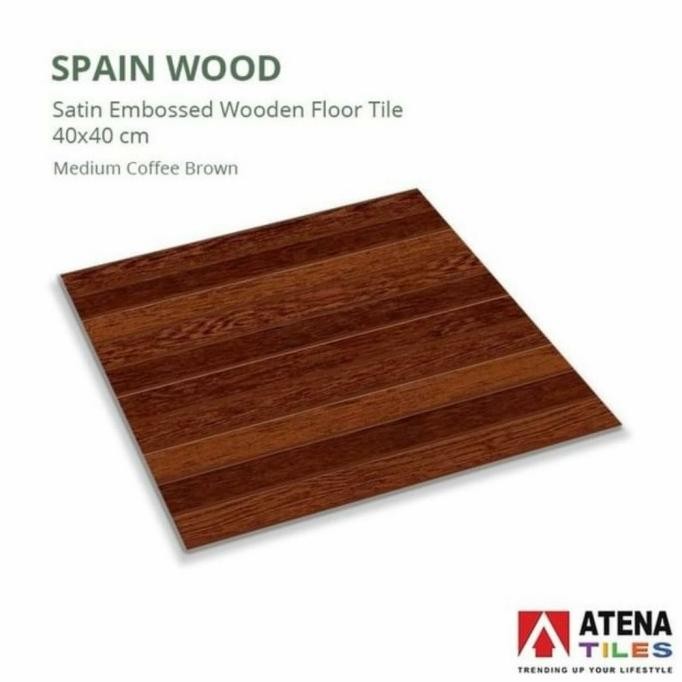 terbaru keramik atena tiles 40x40 tipe spain wood mcb