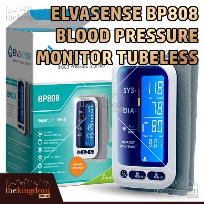 Elvasense BP808 Blood Pressure Monitor Tubeless Tensimeter Tensi Darah