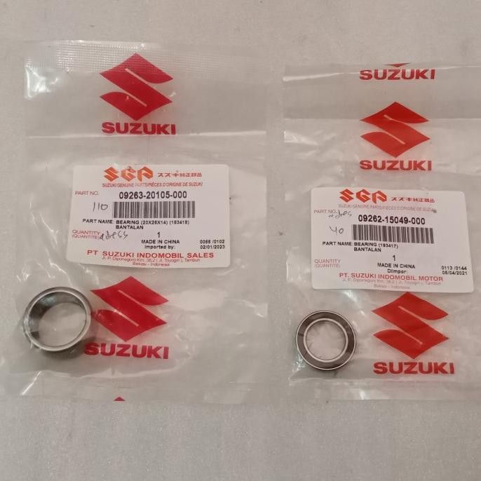 TERBARU BEARING BAMBU PULLY ASLI SGP ADDRESS 09263-20105-000 & 09262-15049-000