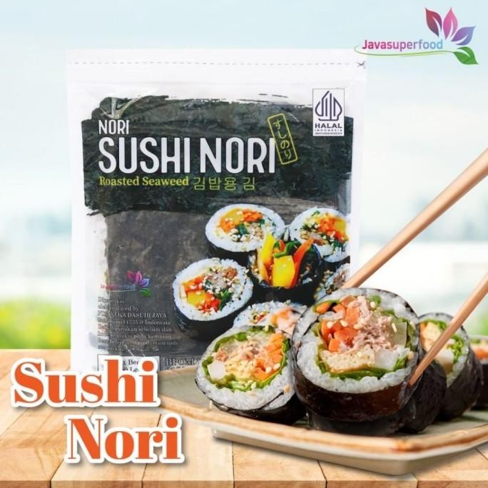 

stav rumput laut sushi nori java super food 50 lembar roasted seaweed