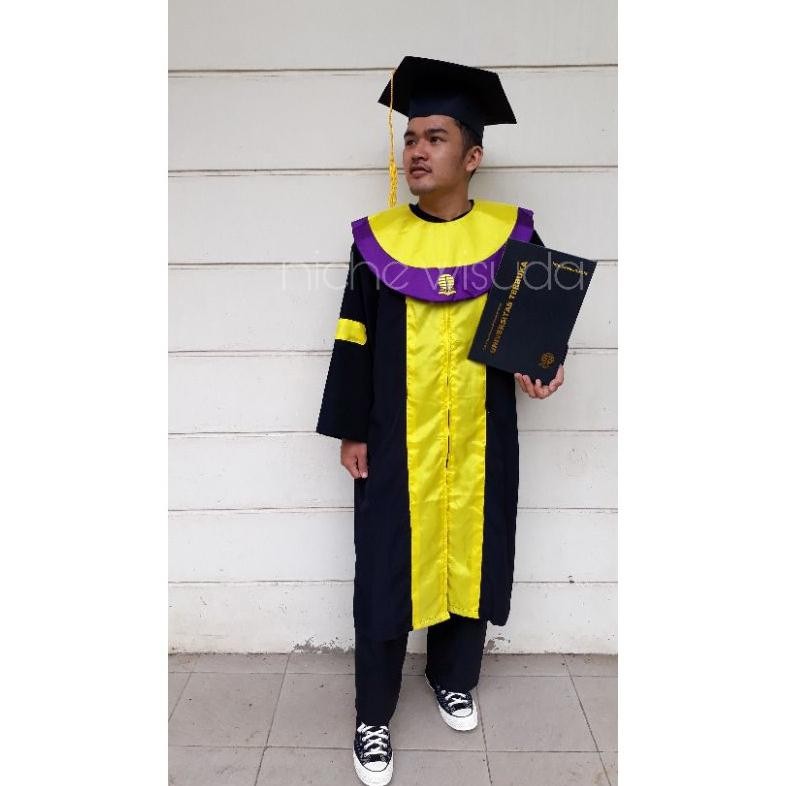 RUBYSU TOGA WISUDA UT UNGU PLUS MAP (1PAKET)