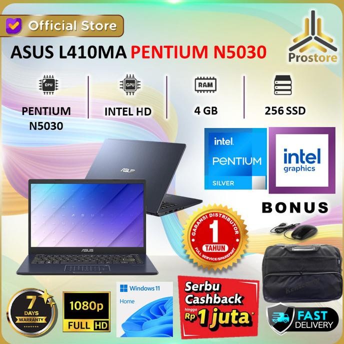 Asus E410Ma A416Ma L410Ma L510Ma E210Ma N4020 N5030 4Gb 256Gb Vivobook